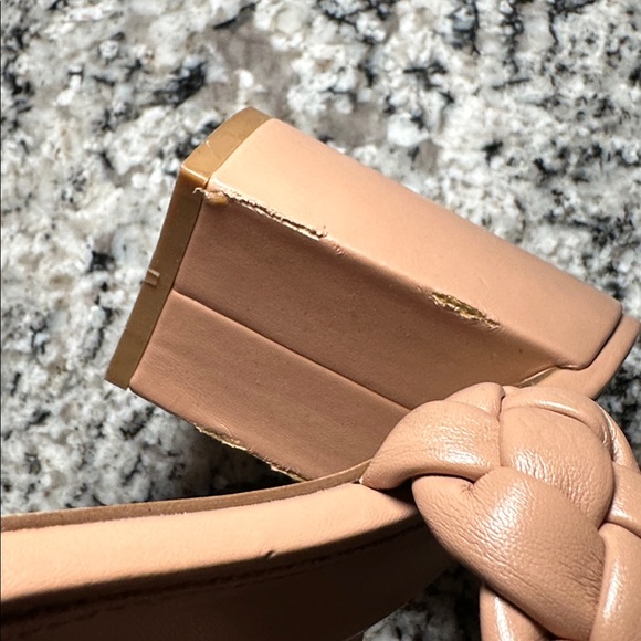 Madden Girl Dixcy Braided Cream Block Heel Sandals - 11 - Picture 10 of 10